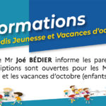 Inscriptions sont ouvertes pour les Mercredis jeunesse et les vacances d’octobre