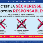 C’est la sécheresse, soyons responsables