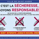 C’est la sécheresse, soyons responsables