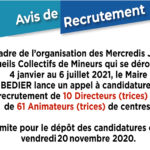 Avis de recrutement ACM 2021