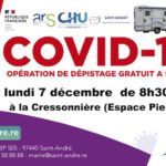 Campagne de dépistage COVID-19 gratuit à la Cressonnière