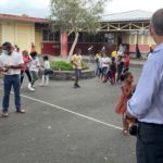 Le Maire en visite à l’école Leconte de Lisle à la RDM les Bas