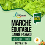 Marché Equitable au Carré Fayard mercredi 17 août de 7h00 à 13h00