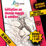 Atelier d'initiation au dessin Manga & Comics à la médiathèque Auguste Lacaussade