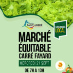 Marché Equitable Carré Fayard mercredi 22 septembre de 7h00 à 13h00