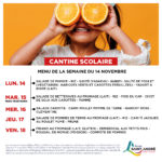 Menus de la semaine du 14 novembre 2022