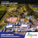 PARC DU COLOSSE - HORAIRES MAI 2023