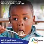 MENU RESTAURATION SCOLAIRE  - SEMAINE DU 22 MAI 2023